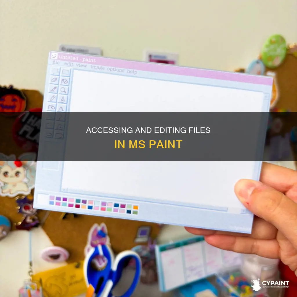 how to open a saved file in ms paint
