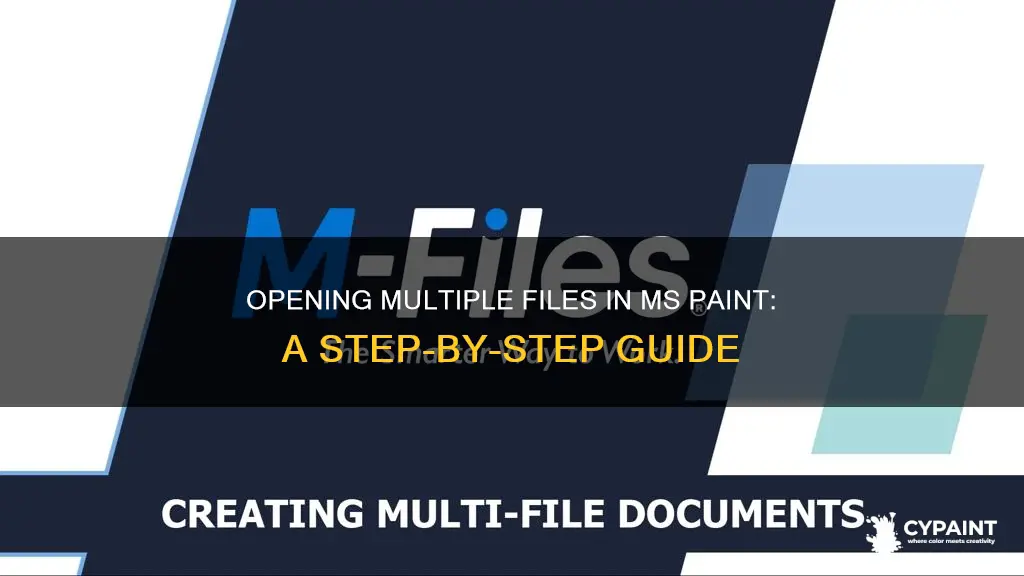 how to open a second file on ms paint