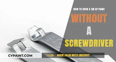 Effortless Paint Tin Opening: No Screwdriver Required!