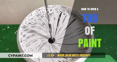 Mastering the Art: Effortlessly Opening a Tub of Paint