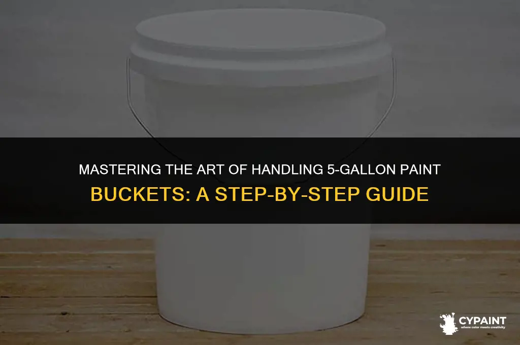 how to open and close a 5 gallon paint bucket
