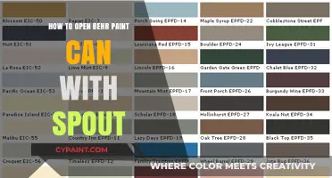 Effortless Opening: Mastering the Behr Paint Can Spout