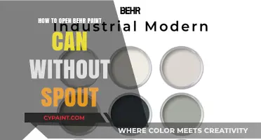 Effortless Paint Can Opening: A Guide for Behr Paints Without Spouts