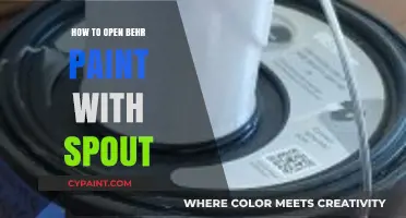 Effortless Behr Paint Opening: Mastering the Spout Technique