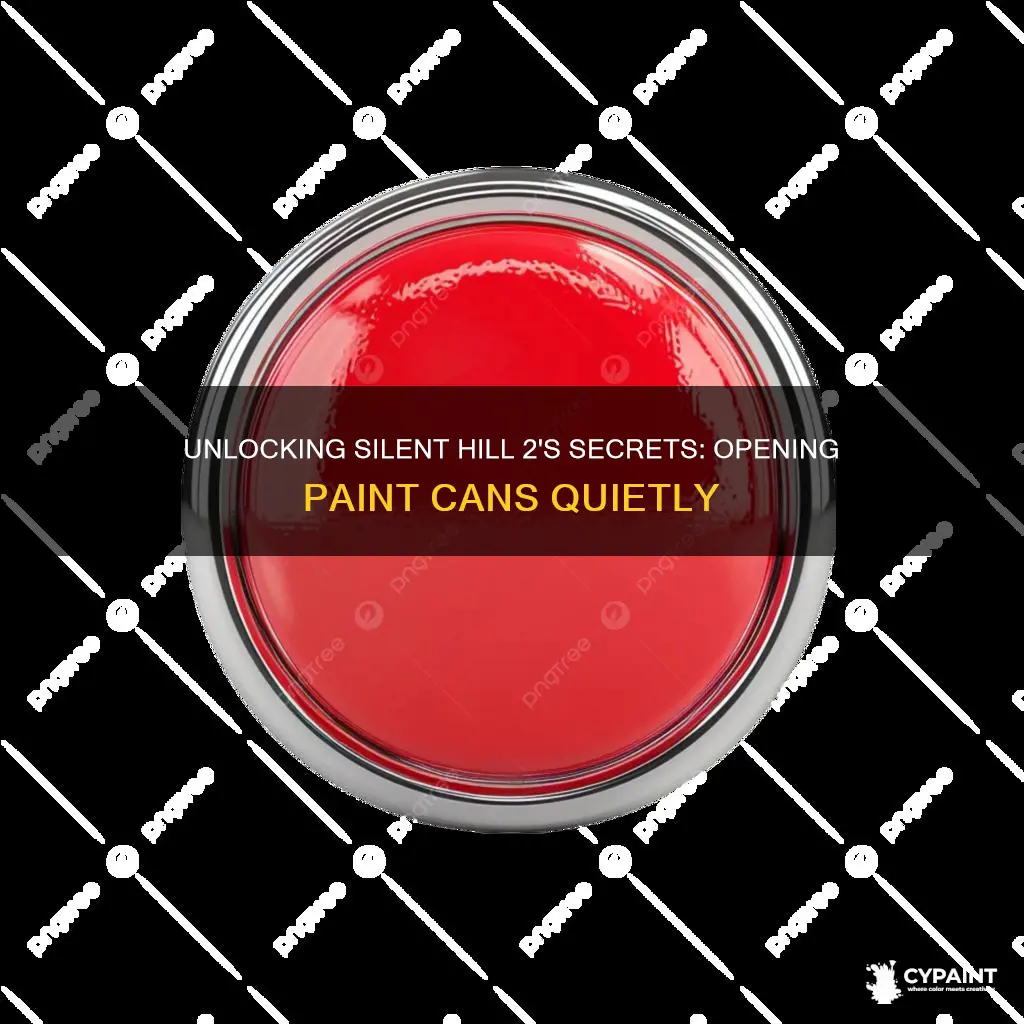 how to open can of paint silent hill 2