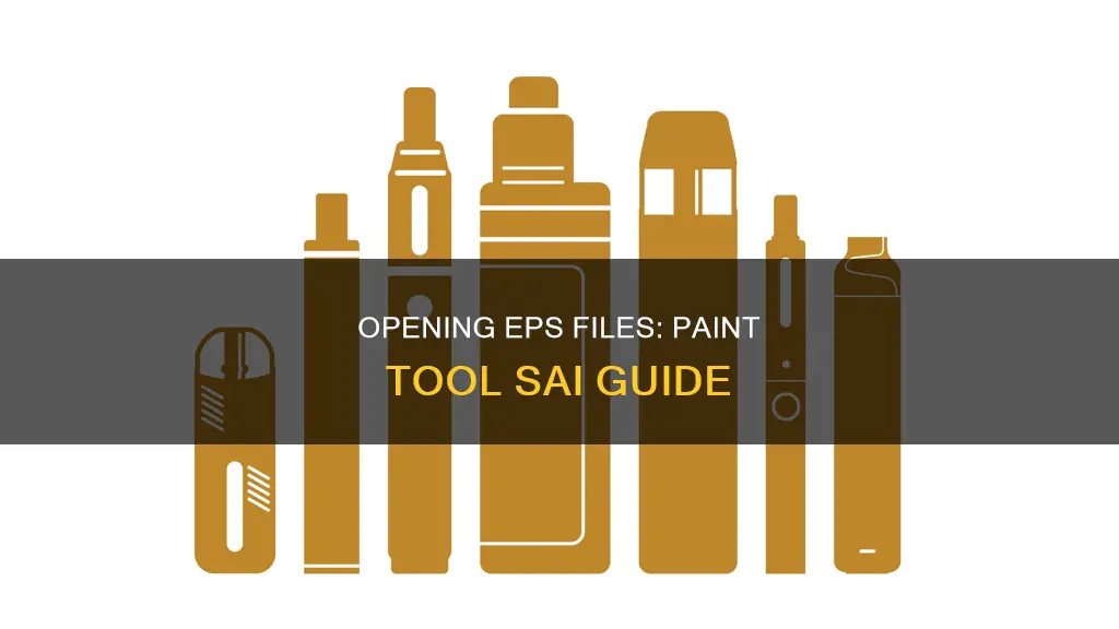 how to open eps files in paint tool sai