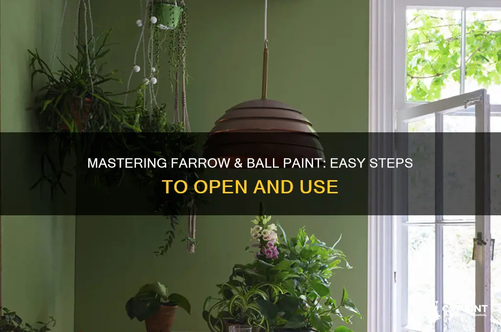how to open farrow and ball paint