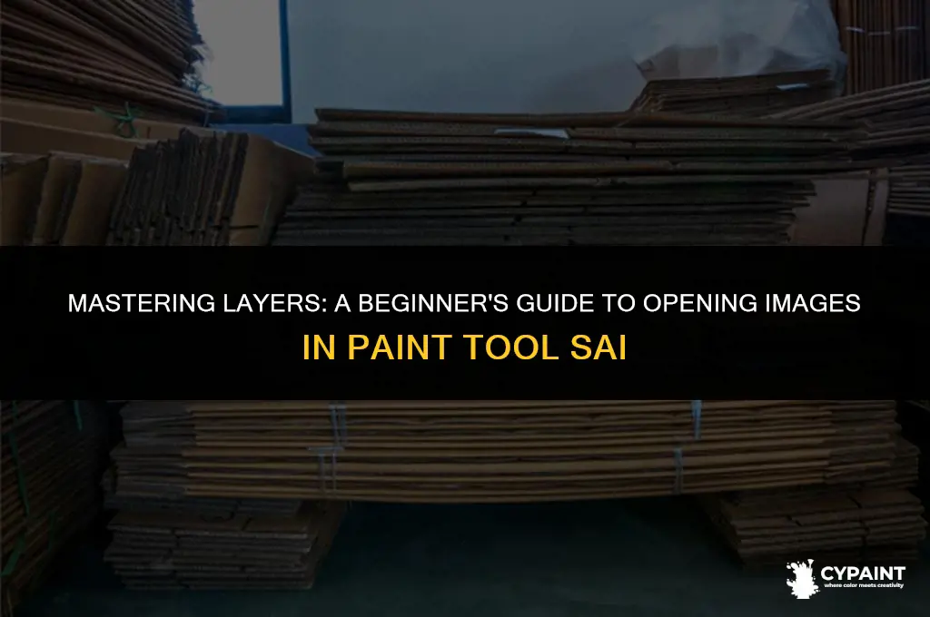 how to open image as layer in paint tool sai