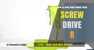Opening a Paint Bucket: Screwdriver to the Rescue!