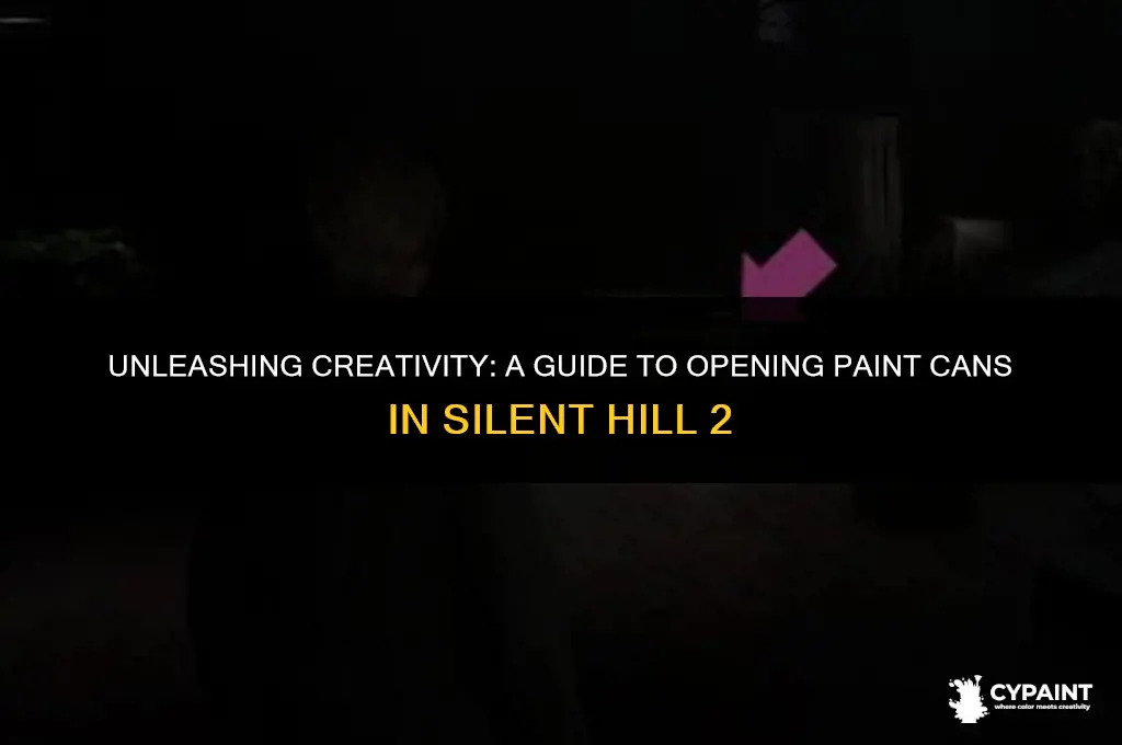 how to open paint can silent hill 2