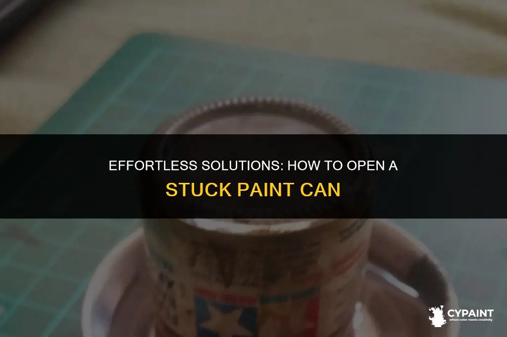 how to open paint can that is stuck