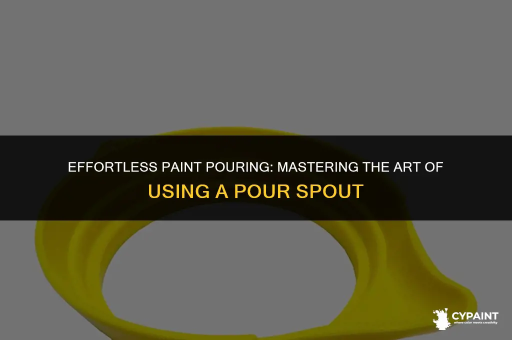 how to open paint can with pour spout