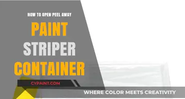Easy Steps to Open Peel Away Paint Striper Container Safely