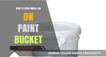 Simple Steps to Easily Open the Small Lid on Paint Buckets