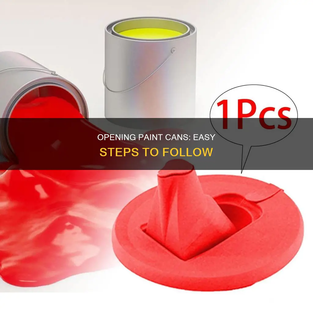 how to open the lid on a paint can