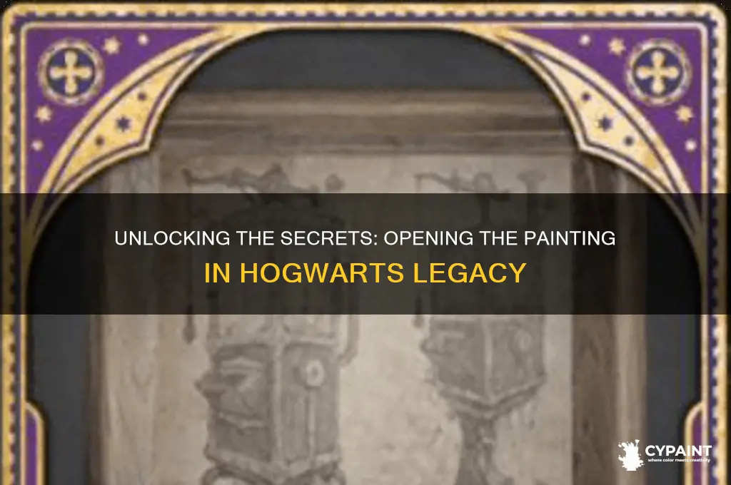 how to open the painting in hogwarts legacy