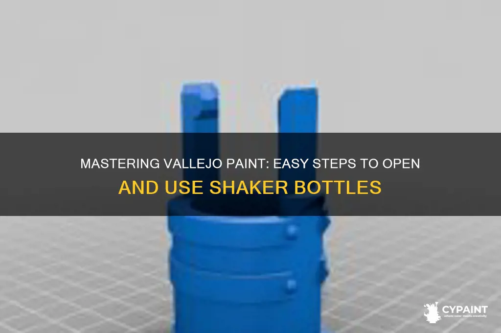 how to open vallejo paint for shaker