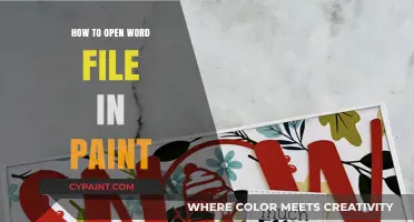 Open Word Files in Paint: A Step-by-Step Guide