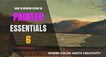 Mastering Painter Essentials 6: Effortlessly Open the Flyout Menu