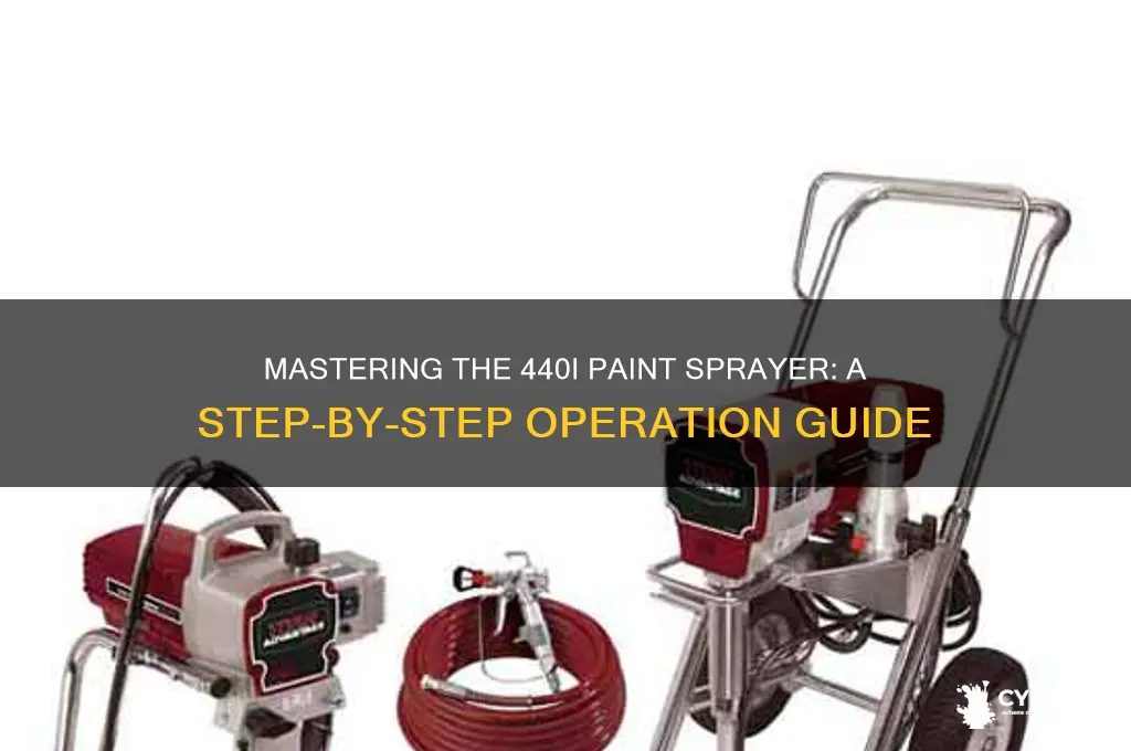 how to operate a 440i paint spayer