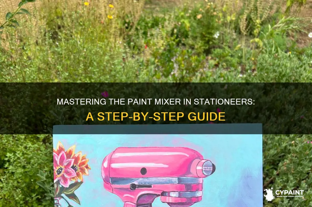 how to operate a paint mixer stationeers
