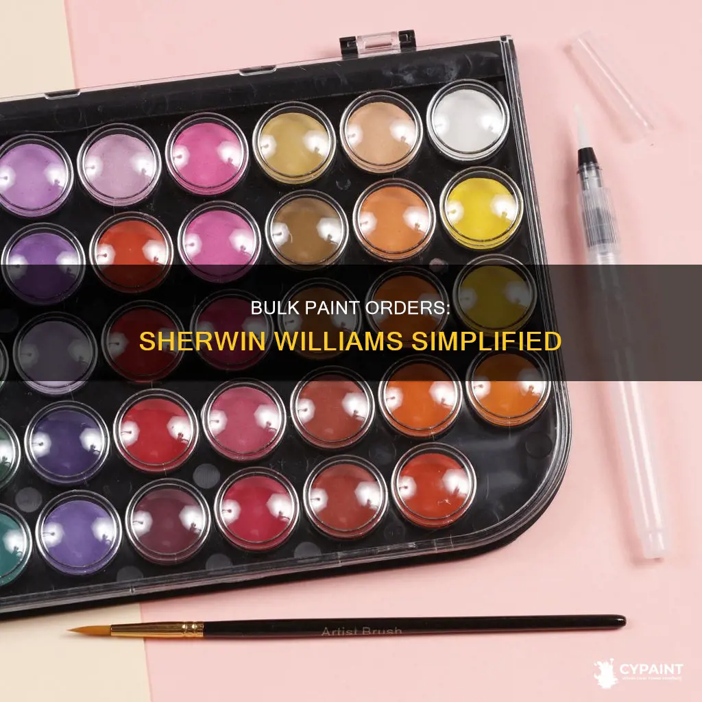 how to order a lot of sherwin williams paint