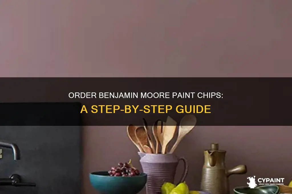 how to order benjamin moore paint chips