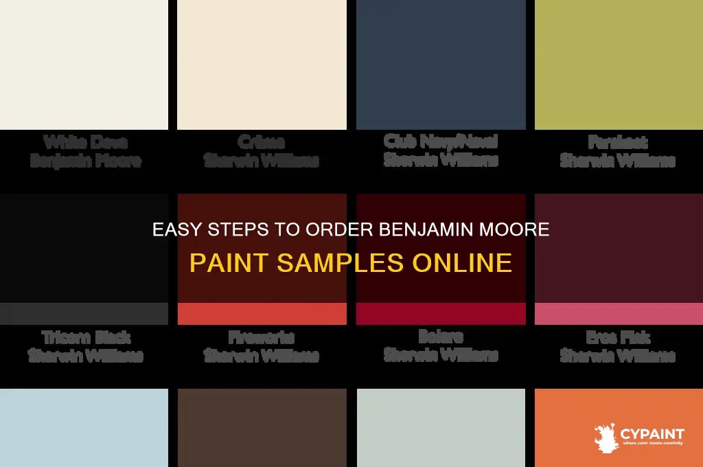 how to order benjamin moore paint samples