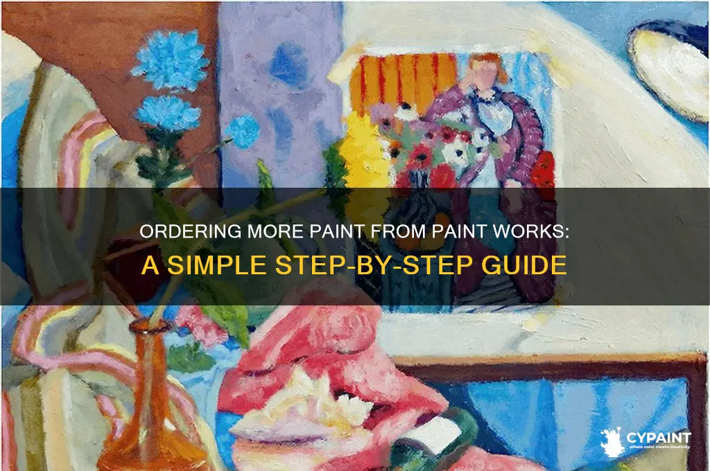 how to order more paint from paint works