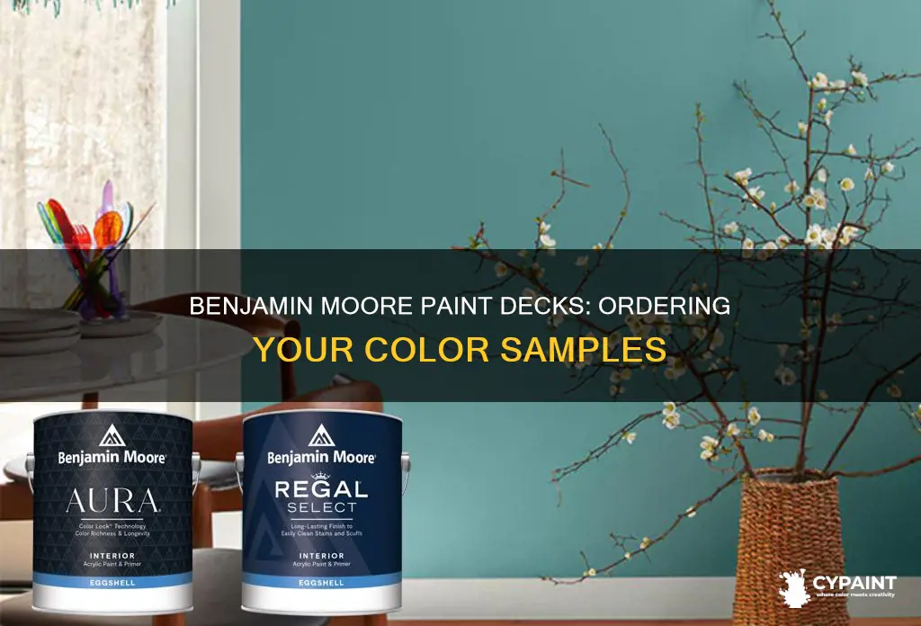how to order new paint decks from benjamoin moore
