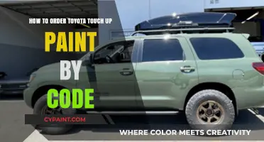 Finding the Right Toyota Touch-Up Paint with Codes