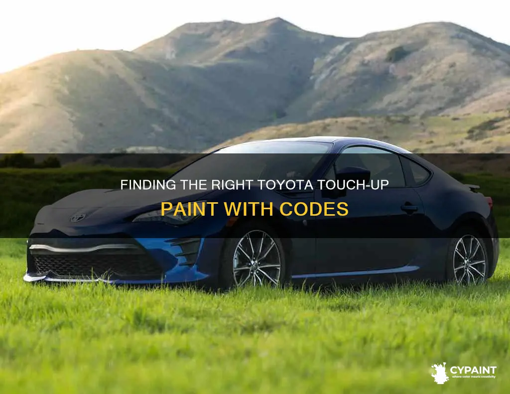 how to order toyota touch up paint by code