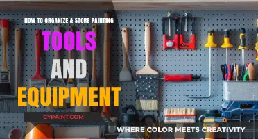 Efficiently Organize & Store Painting Tools for a Clutter-Free Workspace