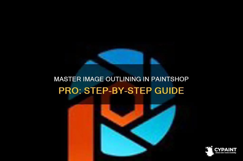 how to outline an image paint shop pro