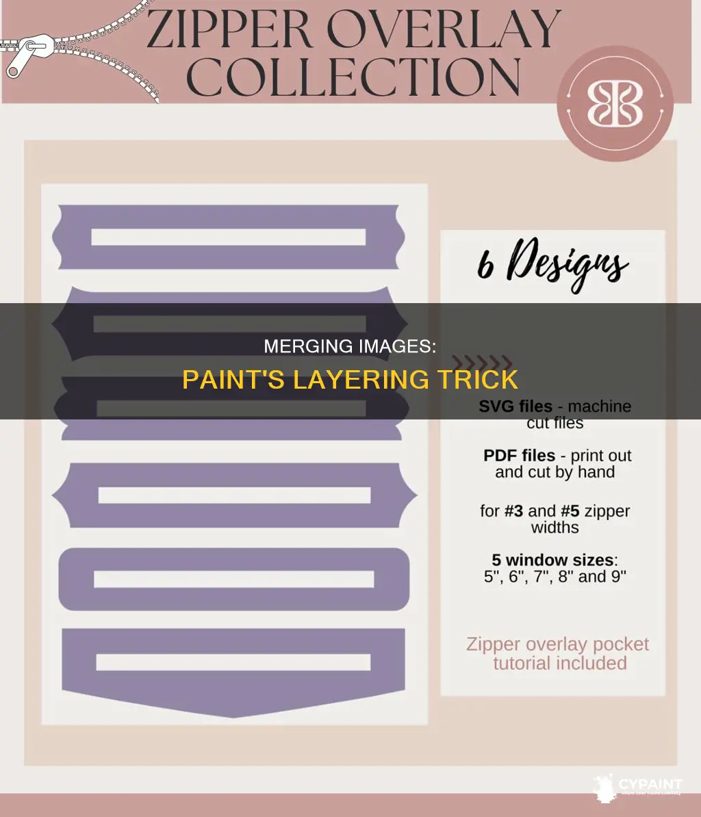 how to overlay one image over another in paint