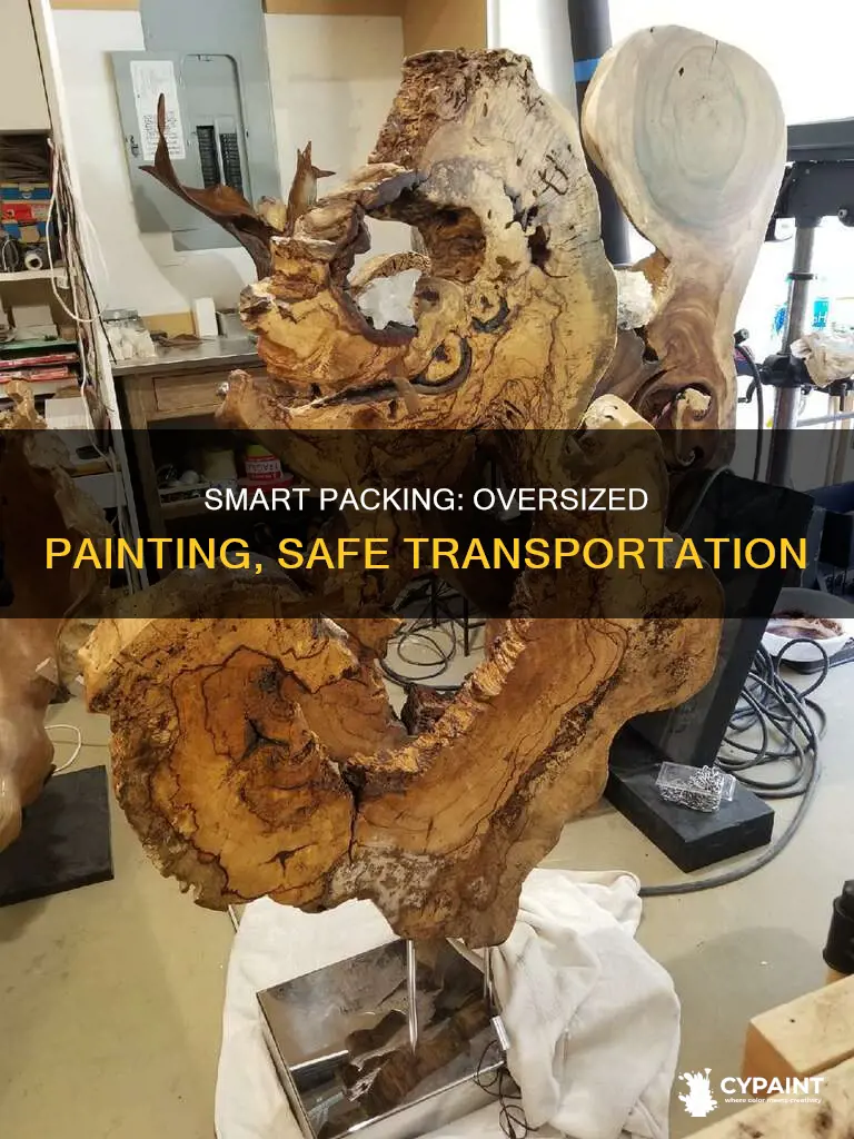 how to pack a 72 x 96 inch painting