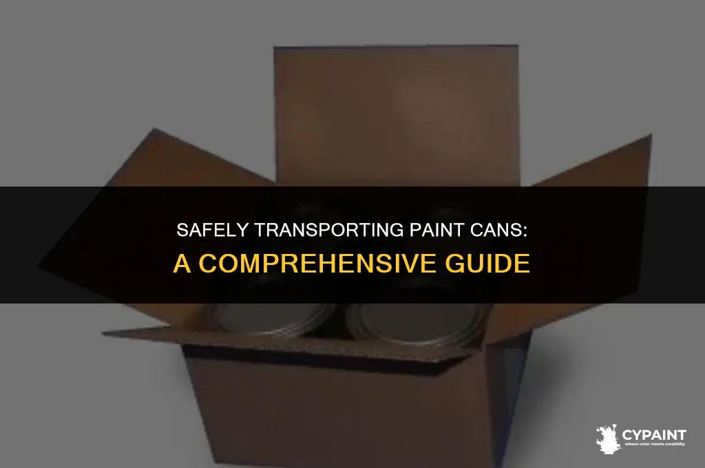 how to pack a can of paint to move safely