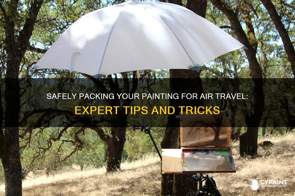 how to pack a painting for a plane