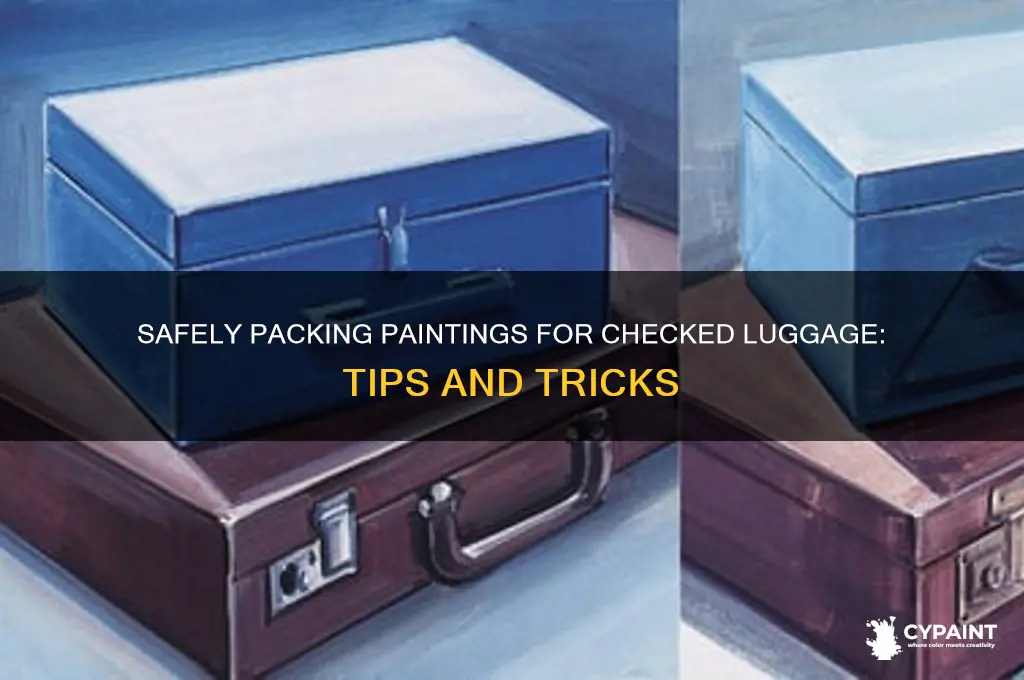 how to pack a painting for checked luggage