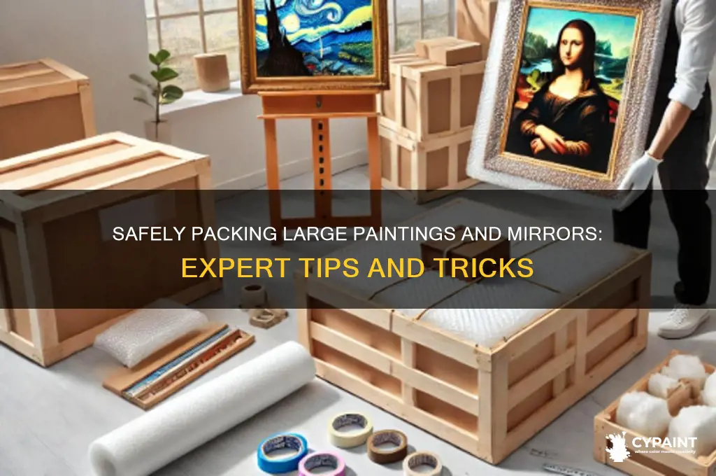 how to pack big paintings and mirrors