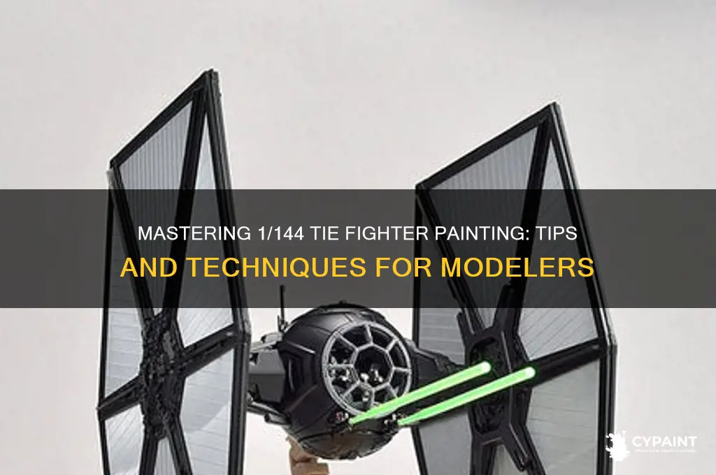 how to paint 1 144 tie fighters
