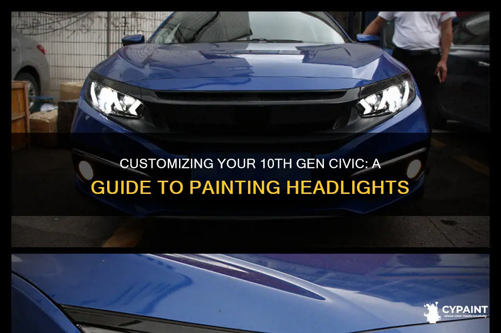 how to paint 10th gen civic lights