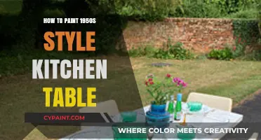 Revive Retro Charm: Painting a 1950s Style Kitchen Table