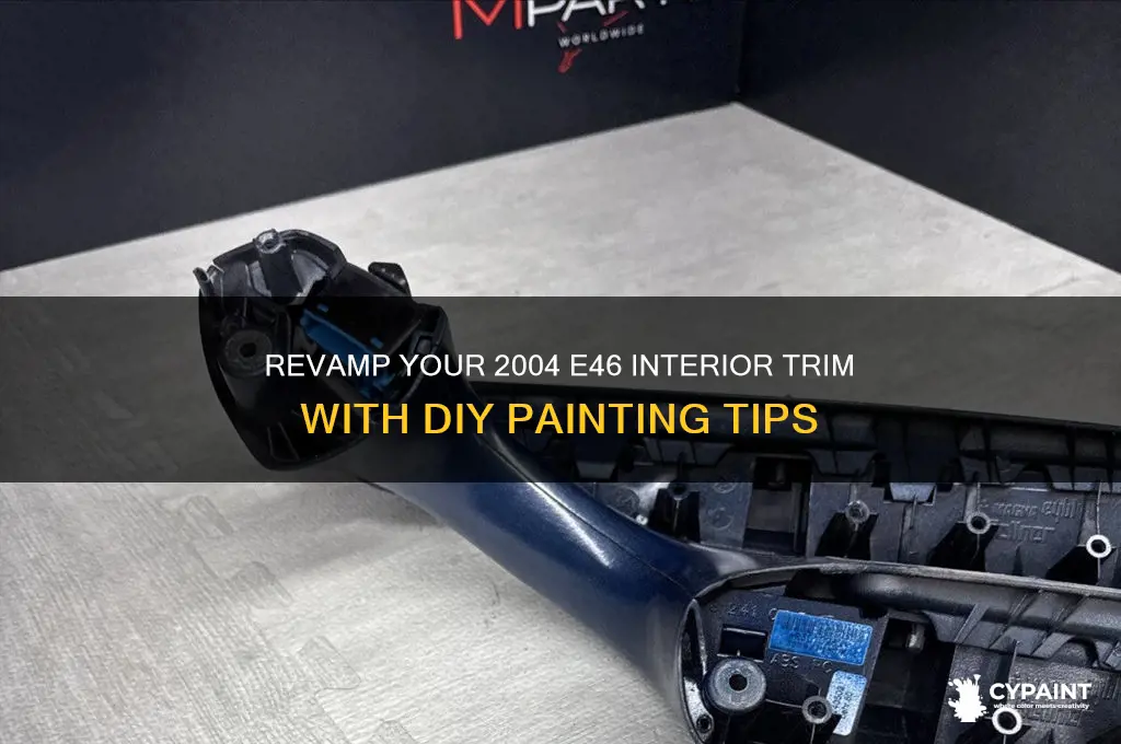 how to paint 2004 e46 interior trim replacement