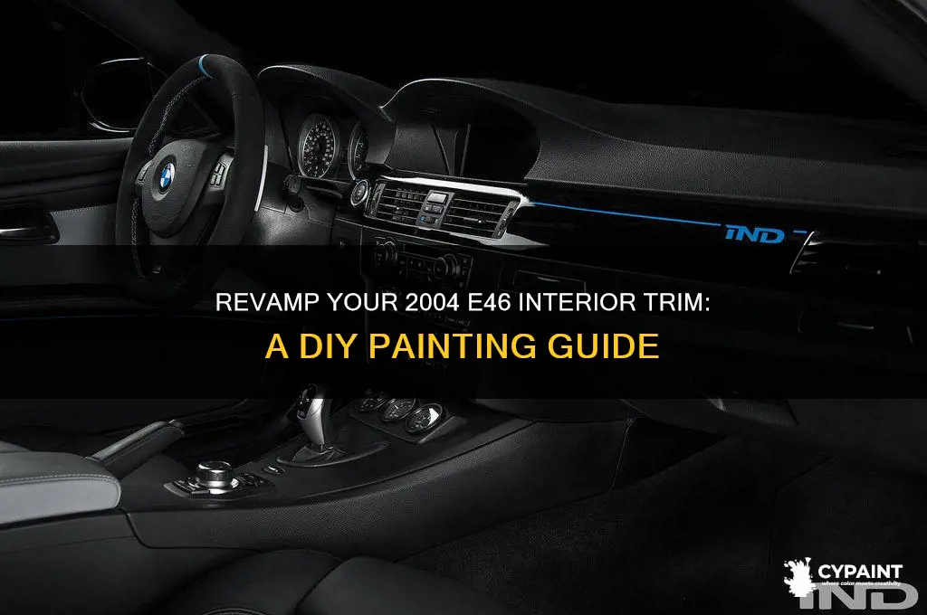 how to paint 2004 e46 interior trim