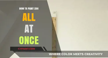 Efficiently Paint Multiple 2x4s Simultaneously: A Step-by-Step Guide