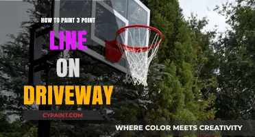 DIY Basketball Court: Painting a Perfect 3-Point Line on Your Driveway