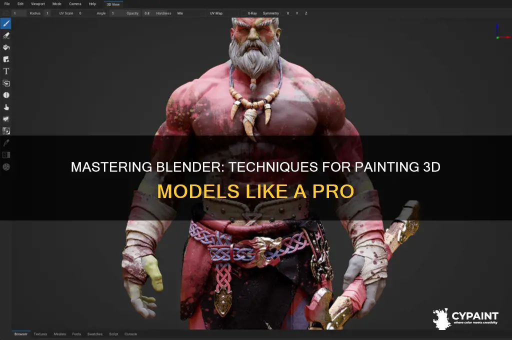 how to paint 3d models in blender