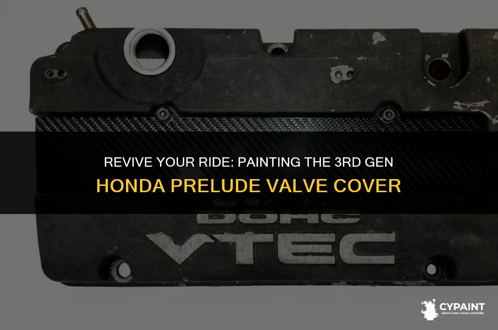 how to paint 3rd generation honda prelude valve cover paint