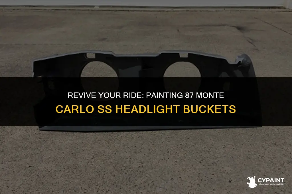 how to paint 87 monte carlo ss outer headlight buckets